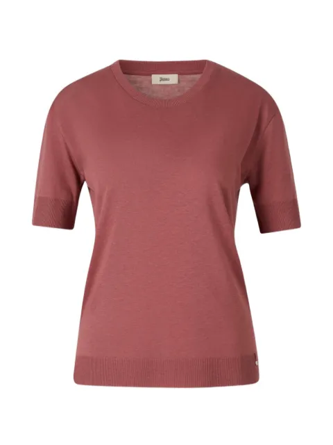 Herno side-slit T-shirt Red JG00223D52056
