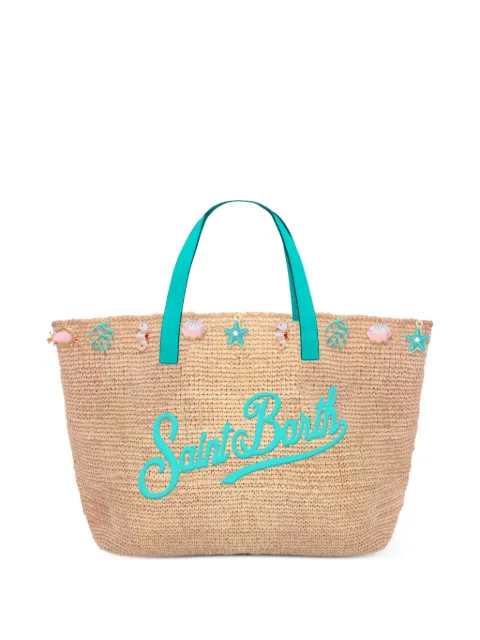 MC2 Saint Barth mini City Sea charm tote bag Neutrals RAFFIACITYMINI