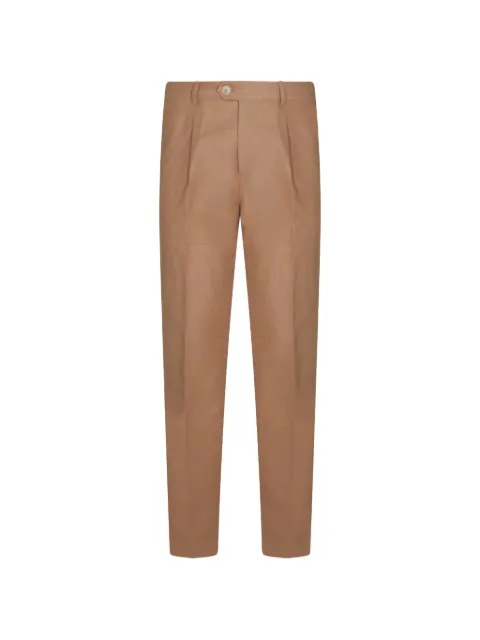 Brunello Cucinelli pleated-waistband tapered trousers Neutrals MH262E1450C2486