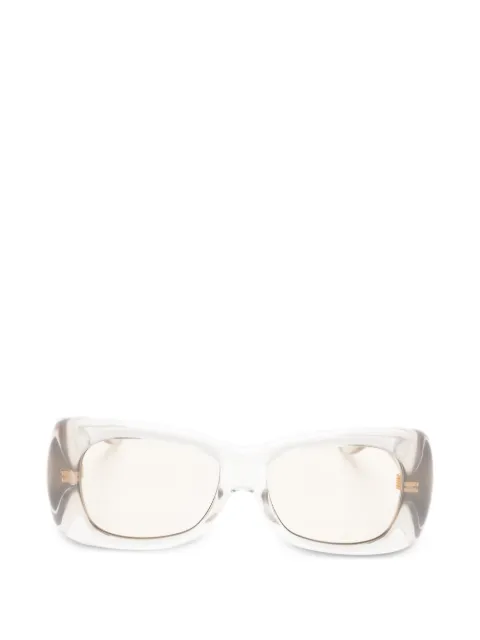 Saint Laurent Eyewear Howl rectangle-frame sunglasses Neutrals SL901