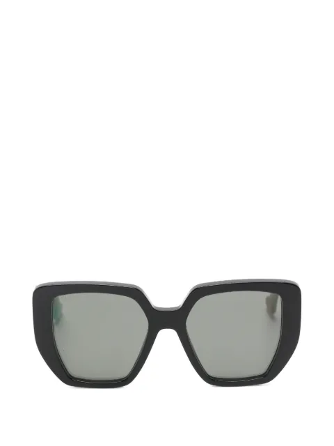 Gucci Eyewear Double G geometric-frame sunglasses Black GG0956S
