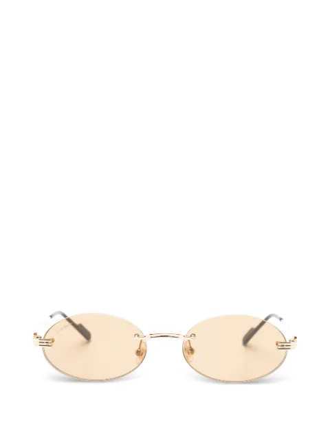 Cartier Eyewear rimless oval-frame sunglasses Gold CT0615S