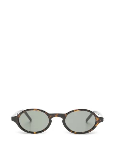 Saint Laurent Eyewear tortoiseshell-effect oval-frame sunglasses Brown SLM161