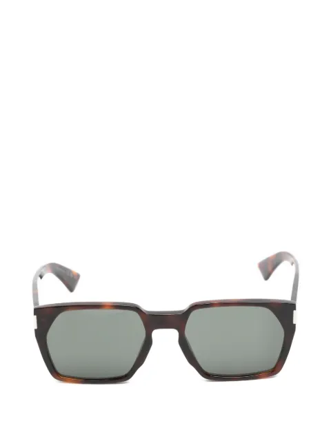 Saint Laurent Eyewear tortoiseshell-effect geometric-frame sunglasses Brown SL894