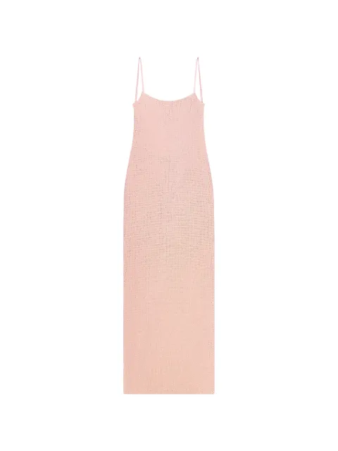 AREA crystal-embellished maxi dress Pink SP26AWDR0227FA01
