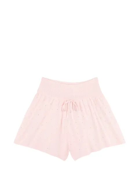 AREA crystal-embellished shorts Pink SP26AWKN0041YA01