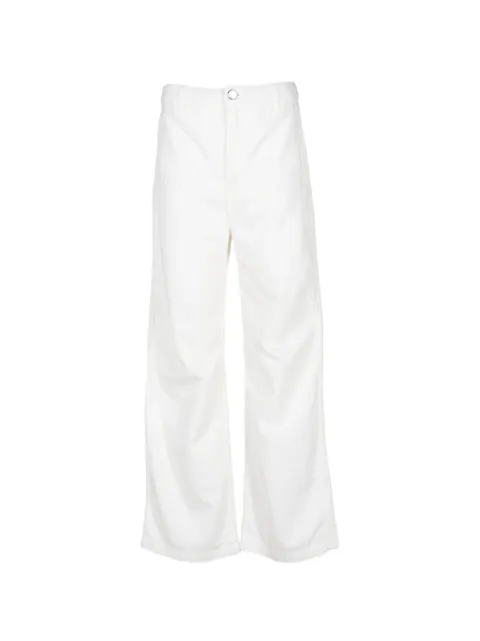 Brandon Maxwell Stevie wide-leg jeans White DM136SS26