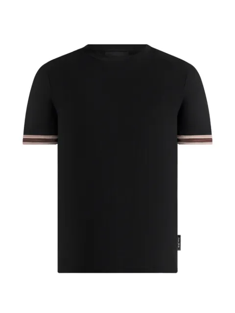 Manière De Voir Layton taped cotton T-shirt Black MAN3599