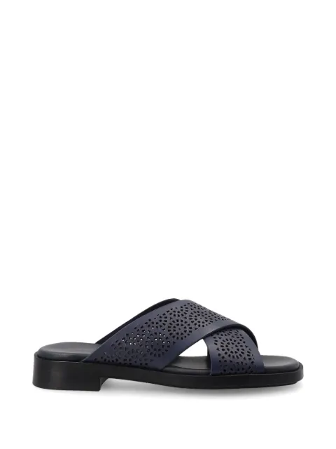 FRAU perforated crossover sandals Blue 87R3
