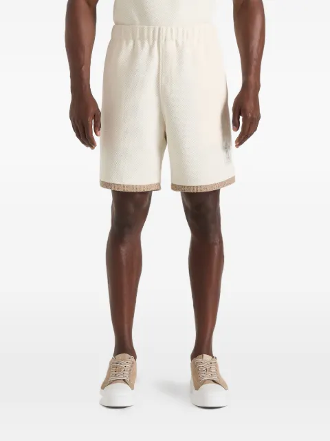 Manière De Voir Reuben crochet detail shorts Neutrals MAN3555