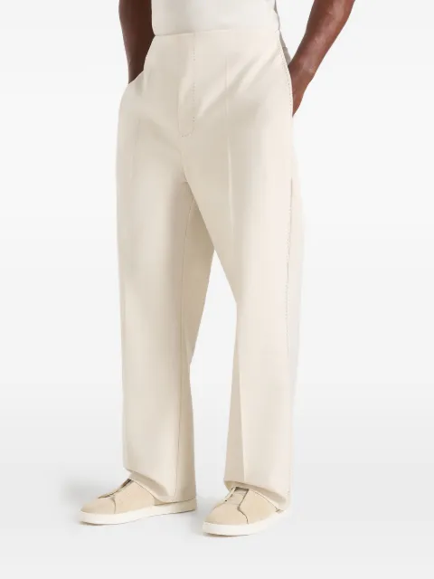 Manière De Voir Henri foldover trousers Neutrals MAN3357