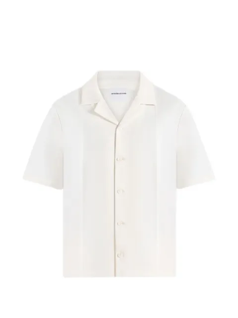 Manière De Voir Felix tailored shirt with crease White MAN33411