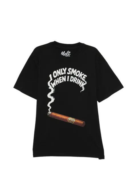 Melt graphic-printed T-shirt Black MS5338