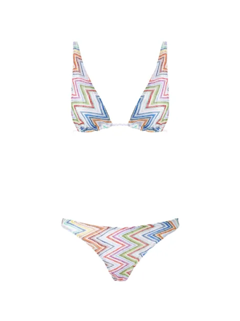 Missoni zigzag-knit bikini White MC23SP00BR0161