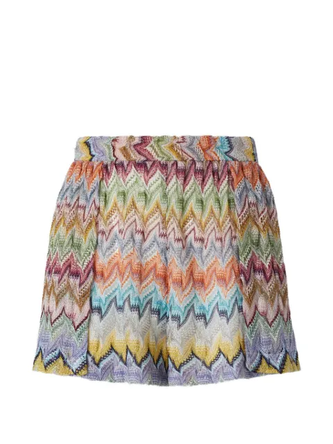 Missoni zigzag-knit shorts Blue MC26WI00BR015Y