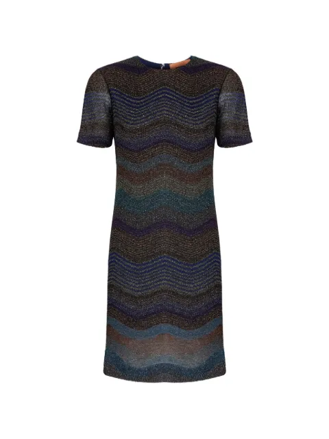 Missoni short-sleeves mini dress Blue DS26WG43BR016A