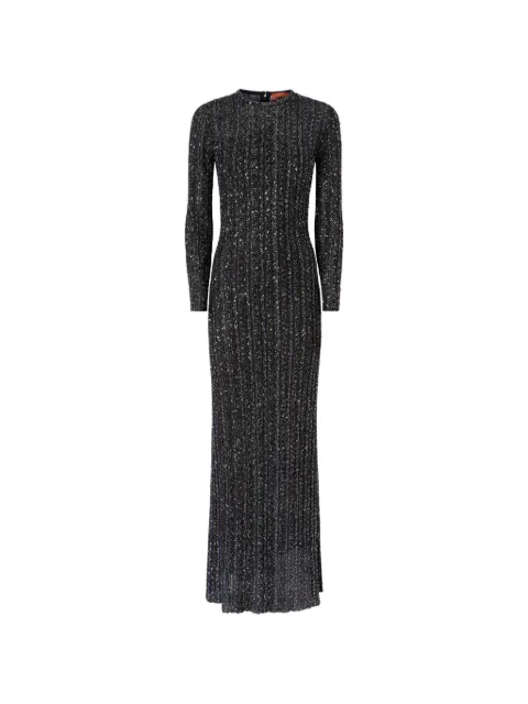 Missoni sequin-embellished striped maxi dress Black DS26WG0SBK01KR