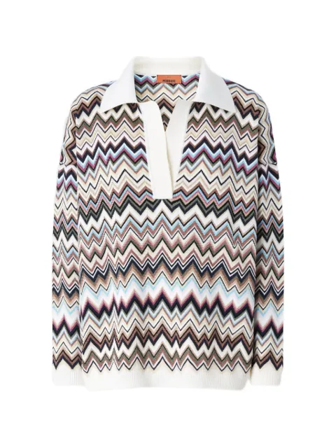 Missoni zigzag-knit sweater White DS26WN1BBK01KO
