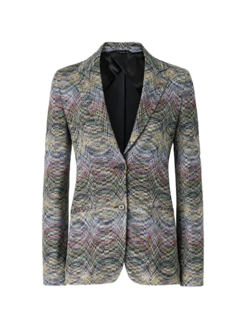 Missoni zigzag-knit blazer Blue DS26WF09BR015S