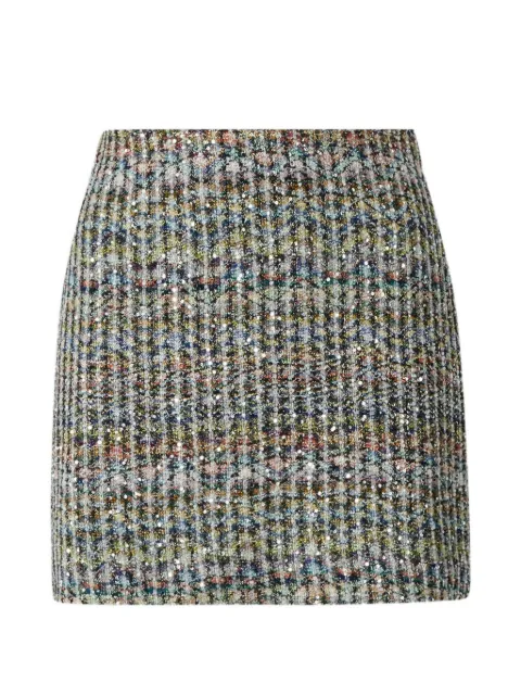 Missoni chevron viscose-blend mini skirt with sequins Grey DS26WH09BC006DSMSPW