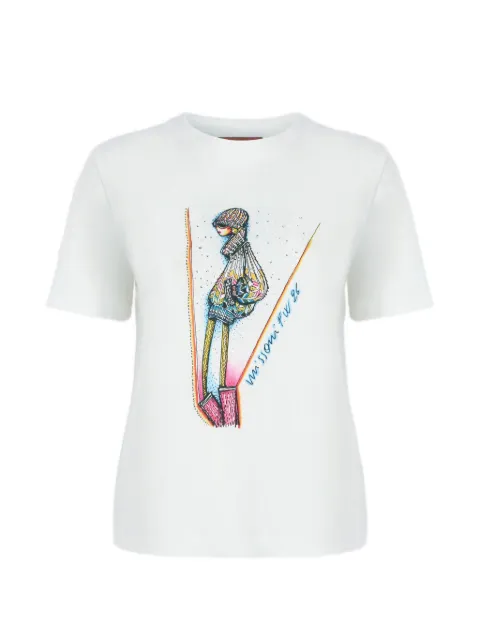 Missoni graphic-print T-shirt White DS26WL00BJ00R3
