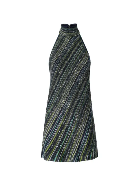 Missoni mini dress with open back and sequins Green DS26WG2BBK01J8