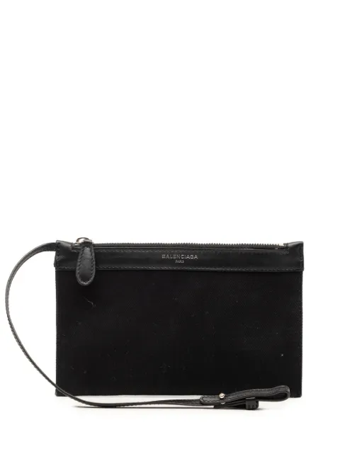 Balenciaga Pre-Owned 2005-2026 Canvas Navy Cabas pouch Black GHKBLXC1CMX4EV9W