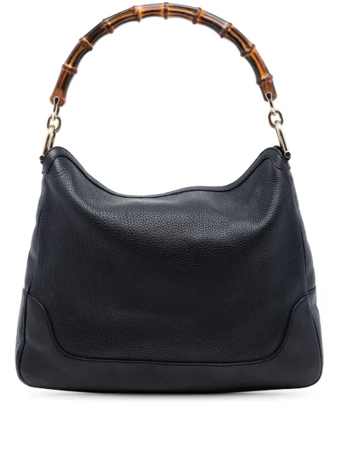 Gucci Pre-Owned 2016-2026 Calfskin Bamboo Diana satchel Black TYAQVTJX13C3W4US