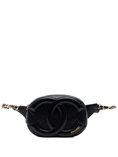 CHANEL Pre-Owned 2020 CC Quilted Lambskin Coco Midnight Camera Bag crossbody bag Black QU3AMEM9UU8RA0FS