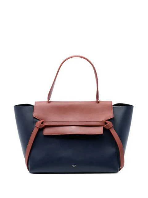 Celine Pre-Owned 2014 Mini Bicolor Smooth Calfskin Belt Bag satchel Blue QEC4IAOUGI7O4N2T