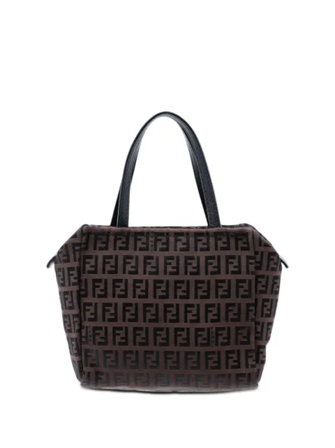Fendi Pre-Owned 2000-2010 Mini Zucchino Canvas handbag Brown PL90KB6PYVLZOA07