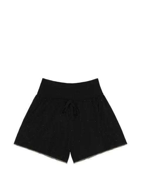 AREA crystal embellishment shorts Black SP26AWKN0041YA01