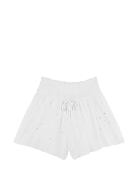 AREA crystal-embellished shorts White SP26AWKN0041YA01