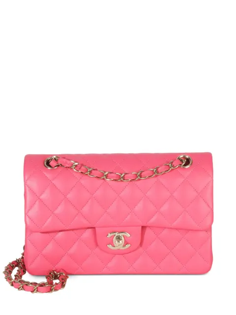 CHANEL Pre-Owned 2021-2025 small Double Flap shoulder bag Pink 152696