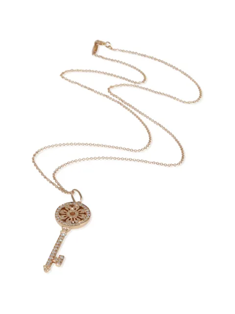 Tiffany & Co. Pre-Owned Petals Key diamond necklace Pink 153658
