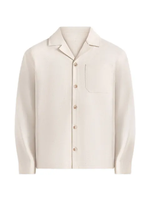 Manière De Voir Constant linen long sleeve shirt Neutrals MAN3420