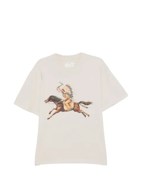 Melt graphic-printed T-shirt Neutrals MS5334