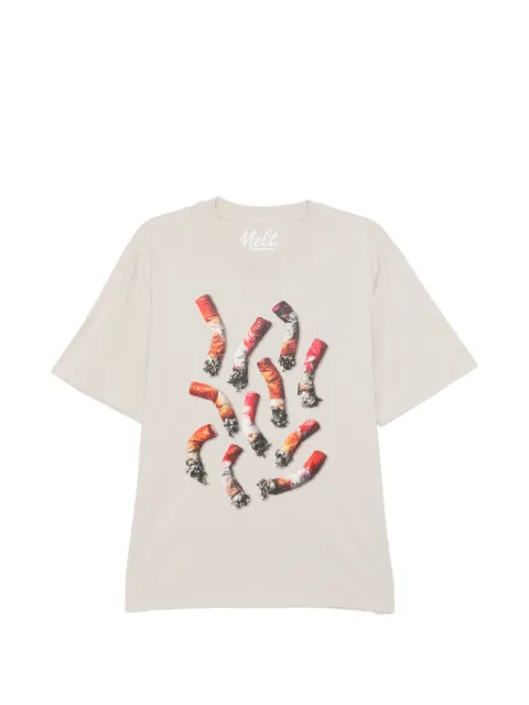 Melt graphic-printed T-shirt Neutrals MS5333