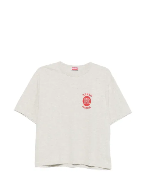 Kenzo Kenzo Paris Emblem logo-print T-shirt Grey FG62TS3614SG
