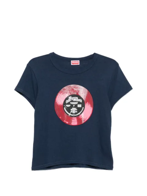 Kenzo Kenzo Sounds graphic-print T-shirt Blue FG62TS2704SK