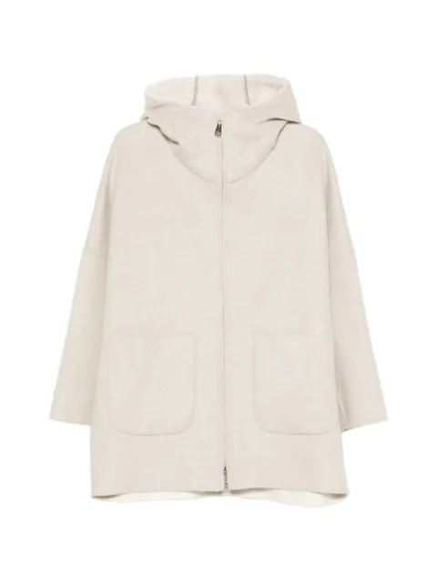 Manzoni 24 hooded patch-pocket jacket Neutrals 26M837DB1S23N