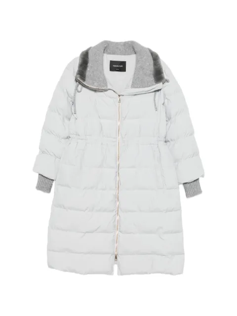 Fabiana Filippi quilted shearling-trim parka Grey CTD226F667M467