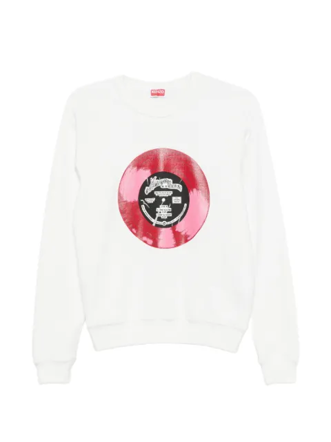 Kenzo Kenzo Sounds graphic-print raglan-sleeve sweatshirt White FG62SW2634MJ