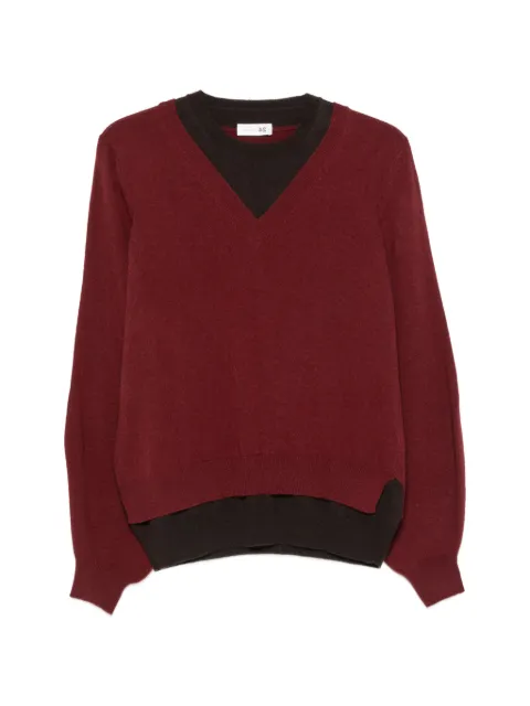 Manzoni 24 V-neck sweater Red 26M1788XBIC