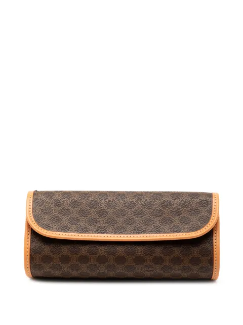 Celine Pre-Owned 1999 Macadam Coated Canvas clutch bag Brown PZSR7DQTNBYUAZPJ