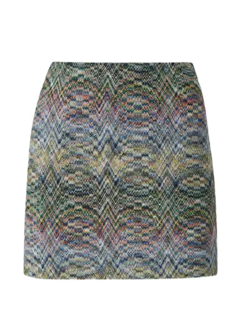 Missoni zigzag-knit skirt Blue DS26WH0LBR015S