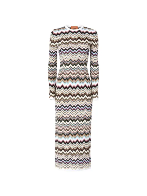 Missoni zigzag-knit dress White DS26WG28BK01KO