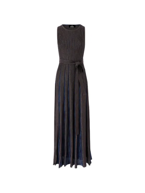 Missoni metallic-thread belted maxi dress Brown DS26WG1CBK01JJ