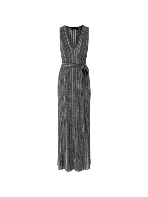 Missoni sequin-embellished striped maxi dress Black DS26WG0KBK01KQ