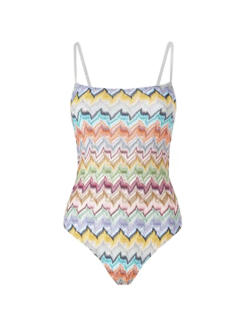 Missoni zigzag-knit swimsuit White MC23SP03BR015Y